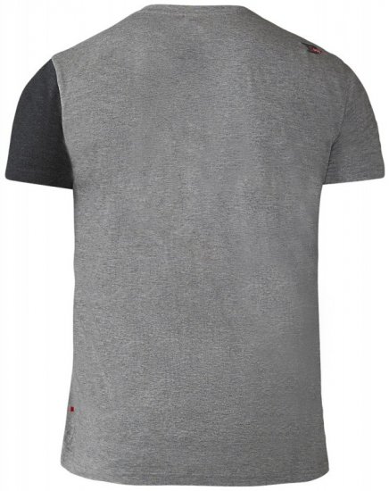D555 Authentic T-shirt Grey - Kratke Majice - Moške kratke majice za močnejše postave