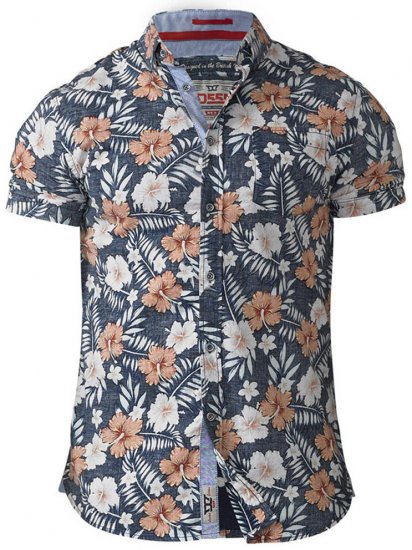 D555 Huxley Hawaii Shirt - Srajce - Moške srajce za Močnejše Postave