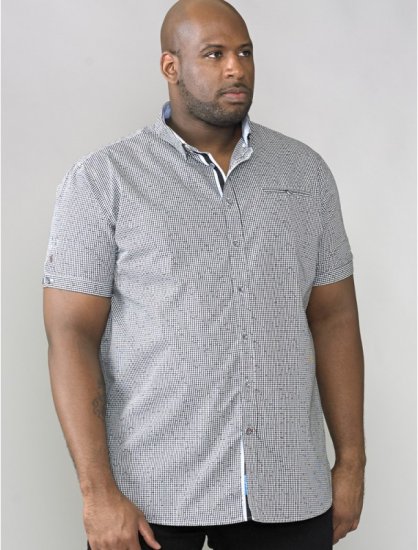 D555 Skyler Short Sleeve Shirt - Srajce - Moške srajce za Močnejše Postave