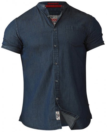 D555 Astra Short Sleeve Denim Shirt - Srajce - Moške srajce za Močnejše Postave