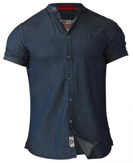 D555 Astra Short Sleeve Denim Shirt - Srajce - Moške srajce za Močnejše Postave