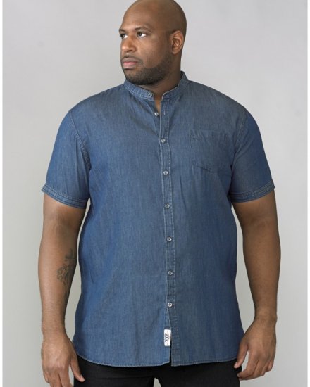 D555 Astra Short Sleeve Denim Shirt - Srajce - Moške srajce za Močnejše Postave