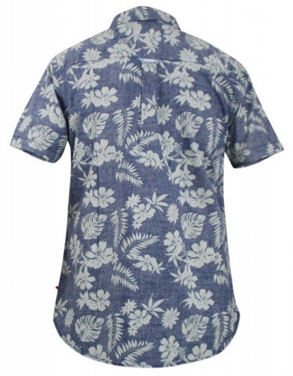 D555 Oswald Short Sleeve Hawaii Shirt - Srajce - Moške srajce za Močnejše Postave