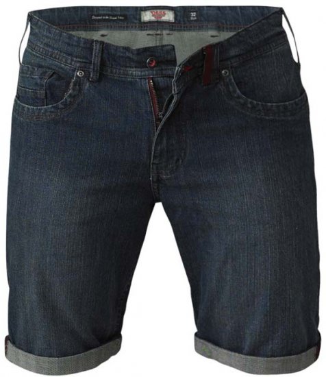 D555 Arix Denim Stretch Shorts - Kratke hlače - Moške Kratke Hlače za Močnejše Postave