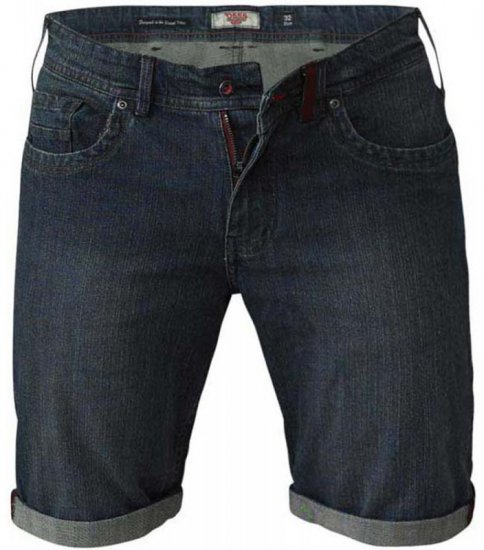 D555 Arix Denim Stretch Shorts - Kratke hlače - Moške Kratke Hlače za Močnejše Postave