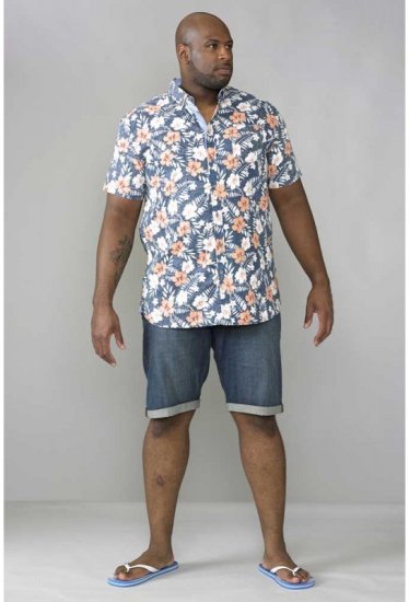 D555 Arix Denim Stretch Shorts - Kratke hlače - Moške Kratke Hlače za Močnejše Postave