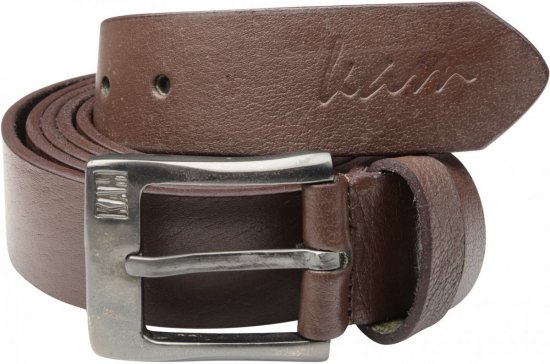 Kam Jeans 913 Jeans Belt Genuine Leather Brown , 3,5cm - Pasovi - Moški Pasovi Večje Velikosti