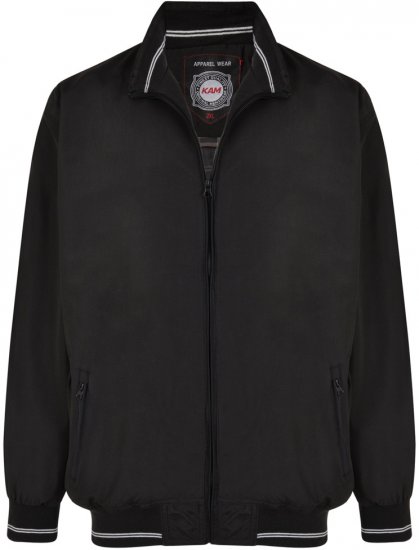 Kam Jeans 436 Summer Jacket Black - Jakne - Moške bunde za Močnejše Postave