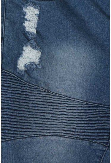 D555 Rodrigo Stretch Biker Style Shorts - Kratke hlače - Moške Kratke Hlače za Močnejše Postave