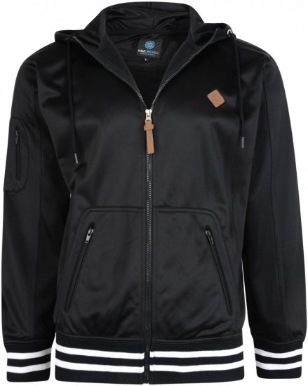 Kam Jeans 799 Tricot Hoody Black - Puloverji & jopice - Moški Puloverji & Jopice za Močnejše Postave