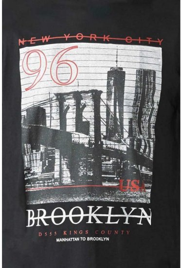 D555 Cain T-shirt Black - Kratke Majice - Moške kratke majice za močnejše postave