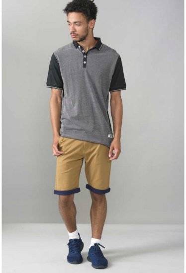 D555 Cecil Polo Black - Polo majice - Moške Polo Majice za Močnejše Postave