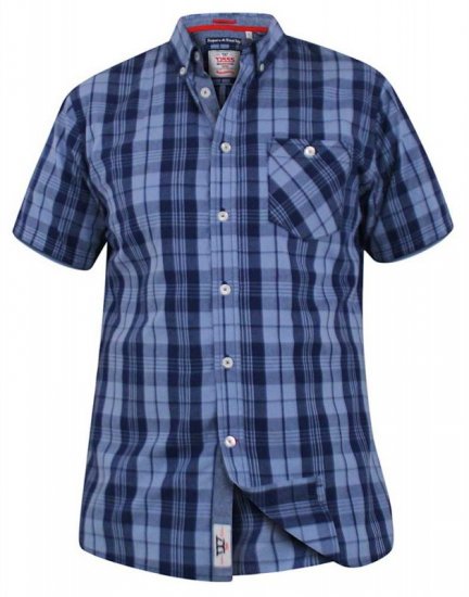 D555 Genoa Short Sleeve Shirt & T-shirt Combo - Srajce - Moške srajce za Močnejše Postave