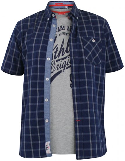 D555 Liberty Short Sleeve Shirt & T-shirt Combo - Srajce - Moške srajce za Močnejše Postave