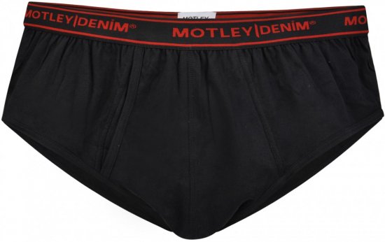 Motley Denim Briefs Black 2-pack - Spodnje perilo & kopalne hlače - Moško Spodnje Perilo za močnejše postave