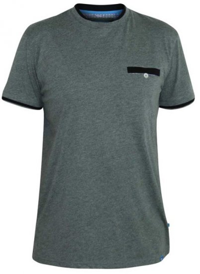 D555 Nelly T-shirt Khaki - Kratke Majice - Moške kratke majice za močnejše postave