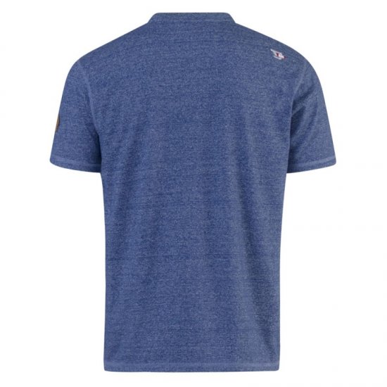 D555 Daniel Grandad T-shirt Denim - Kratke Majice - Moške kratke majice za močnejše postave