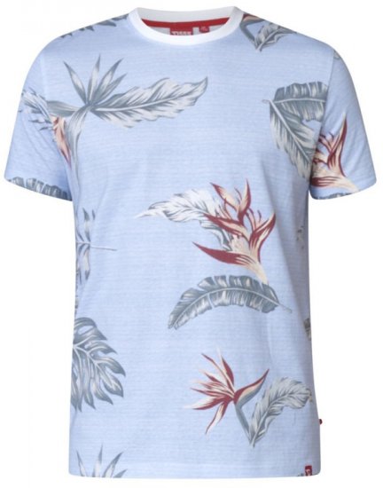 D555 Rufus T-shirt Blue - Kratke Majice - Moške kratke majice za močnejše postave