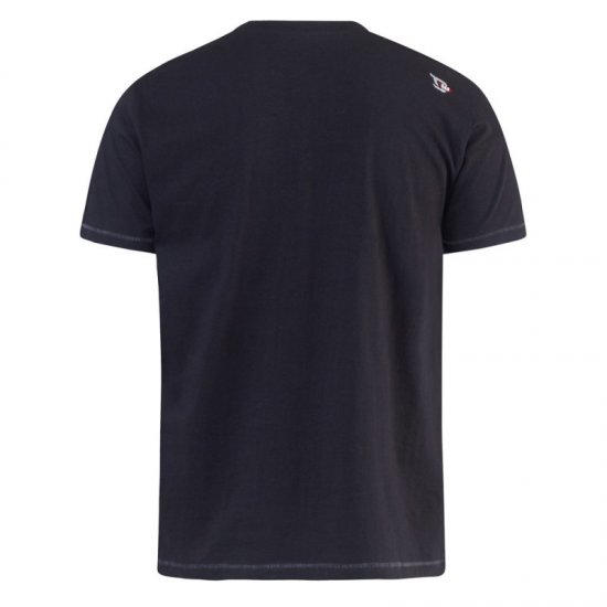 D555 Phillip T-shirt Black - Kratke Majice - Moške kratke majice za močnejše postave