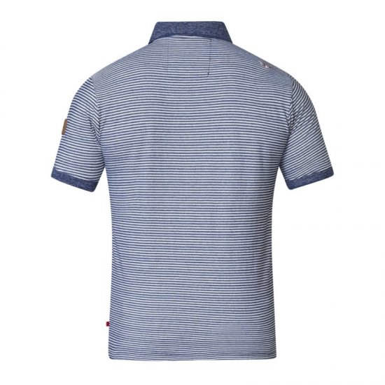 D555 Tyrone Polo Blue - Polo majice - Moške Polo Majice za Močnejše Postave