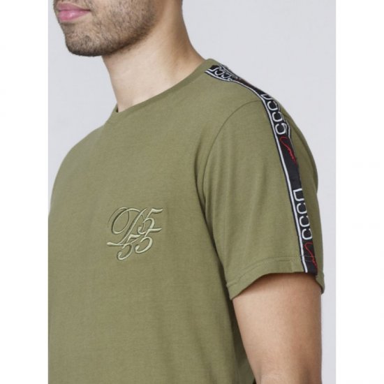 D555 Kambria Couture T-shirt Khaki - Kratke Majice - Moške kratke majice za močnejše postave