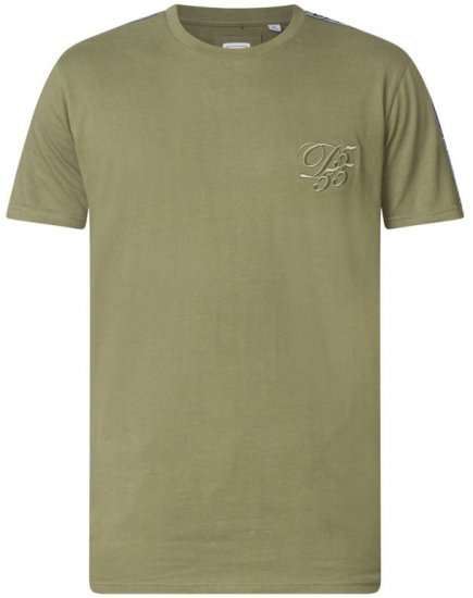 D555 Kambria Couture T-shirt Khaki - Kratke Majice - Moške kratke majice za močnejše postave