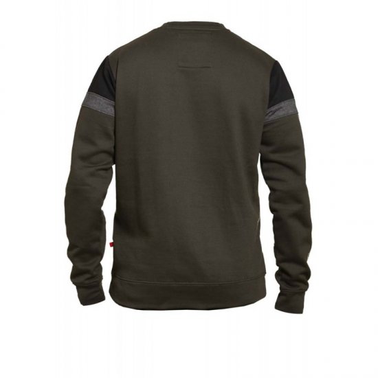 D555 Clermont Sweatshirt Khaki - Puloverji & jopice - Moški Puloverji & Jopice za Močnejše Postave
