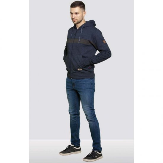 D555 Louisiana Hoodie Navy - Puloverji & jopice - Moški Puloverji & Jopice za Močnejše Postave