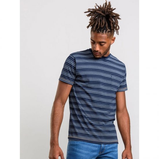 D555 Caspian T-shirt Navy - Kratke Majice - Moške kratke majice za močnejše postave