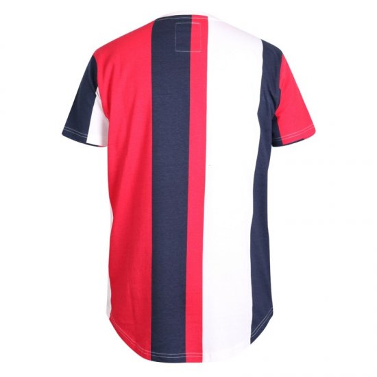 D555 Bancroft T-shirt Red/Navy - Kratke Majice - Moške kratke majice za močnejše postave