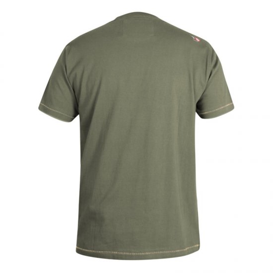 D555 Stanley T-shirt Khaki - Kratke Majice - Moške kratke majice za močnejše postave
