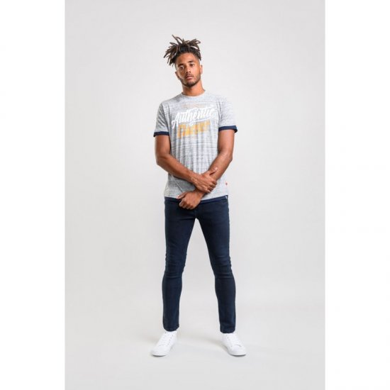 D555 Finn T-shirt Grey - Kratke Majice - Moške kratke majice za močnejše postave