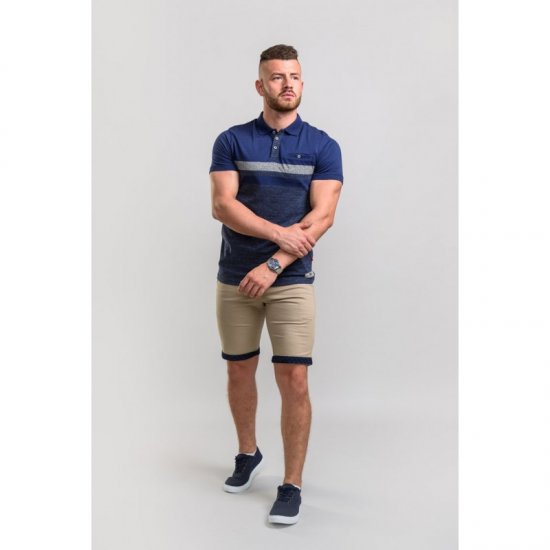 D555 Lawson Polo Navy - Polo majice - Moške Polo Majice za Močnejše Postave