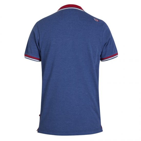 D555 Nigel Polo Denim Blue - Polo majice - Moške Polo Majice za Močnejše Postave
