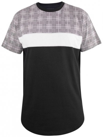 D555 Vista Couture Cut And Sew Curved Hem T-Shirt - Kratke Majice - Moške kratke majice za močnejše postave