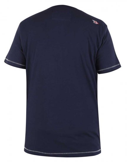 D555 Ashburton Printed T-Shirt - Kratke Majice - Moške kratke majice za močnejše postave