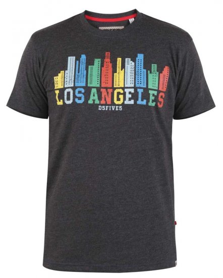 D555 Hemford Printed T-Shirt - Kratke Majice - Moške kratke majice za močnejše postave