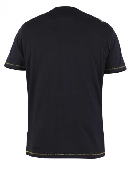 D555 Taunton Neon Printed T-Shirt - Kratke Majice - Moške kratke majice za močnejše postave