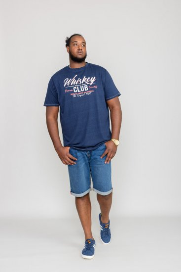 D555 ROSS Printed T-Shirt - Kratke Majice - Moške kratke majice za močnejše postave