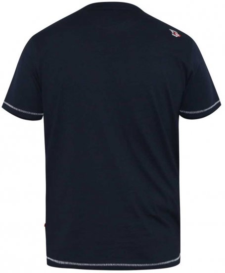 D555 DENTON Motorbike Printed T-Shirt - Kratke Majice - Moške kratke majice za močnejše postave
