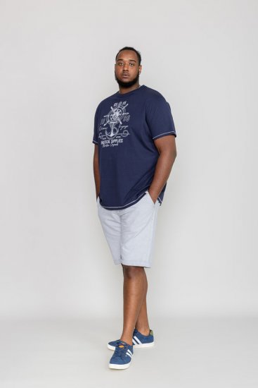 D555 CANTERBURY Printed T-Shirt - Kratke Majice - Moške kratke majice za močnejše postave