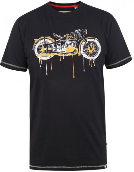 D555 ROCHESTER Printed T-Shirt - Kratke Majice - Moške kratke majice za močnejše postave