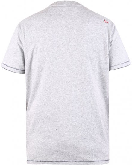 D555 BARTON Printed T-Shirt - Kratke Majice - Moške kratke majice za močnejše postave
