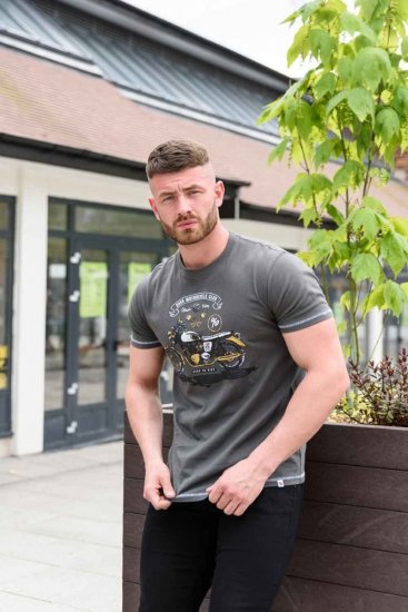 D555 BEXLEYHEATH Motorcycle Club T-Shirt - Kratke Majice - Moške kratke majice za močnejše postave