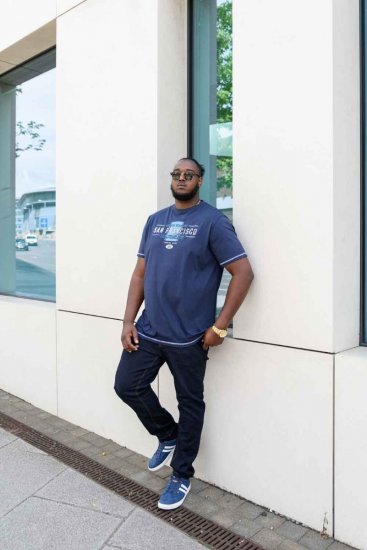 D555 WANSTEAD San Francisco T-Shirt - Kratke Majice - Moške kratke majice za močnejše postave