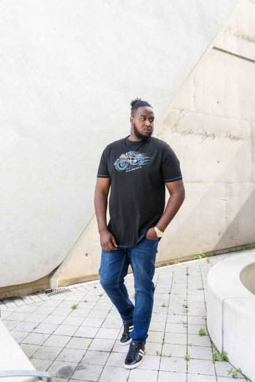 D555 CHINFORD Live To Ride Motorbike T-Shirt - Kratke Majice - Moške kratke majice za močnejše postave