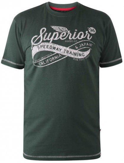 D555 WHITECHAPEL Superior Speedway T-Shirt - Kratke Majice - Moške kratke majice za močnejše postave