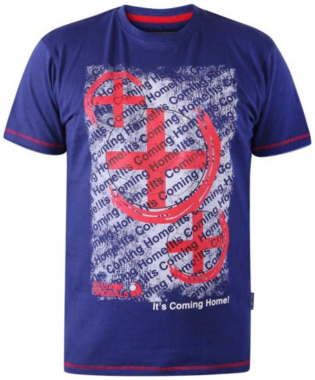 D555 GOAL Coming Home Football T-Shirt - Kratke Majice - Moške kratke majice za močnejše postave