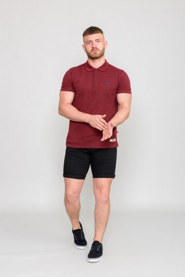 D555 WINCHESTER Red Polo Shirt - Polo majice - Moške Polo Majice za Močnejše Postave