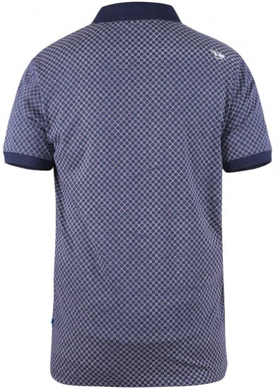 D555 AXFORD Print Polo Shirt - Polo majice - Moške Polo Majice za Močnejše Postave